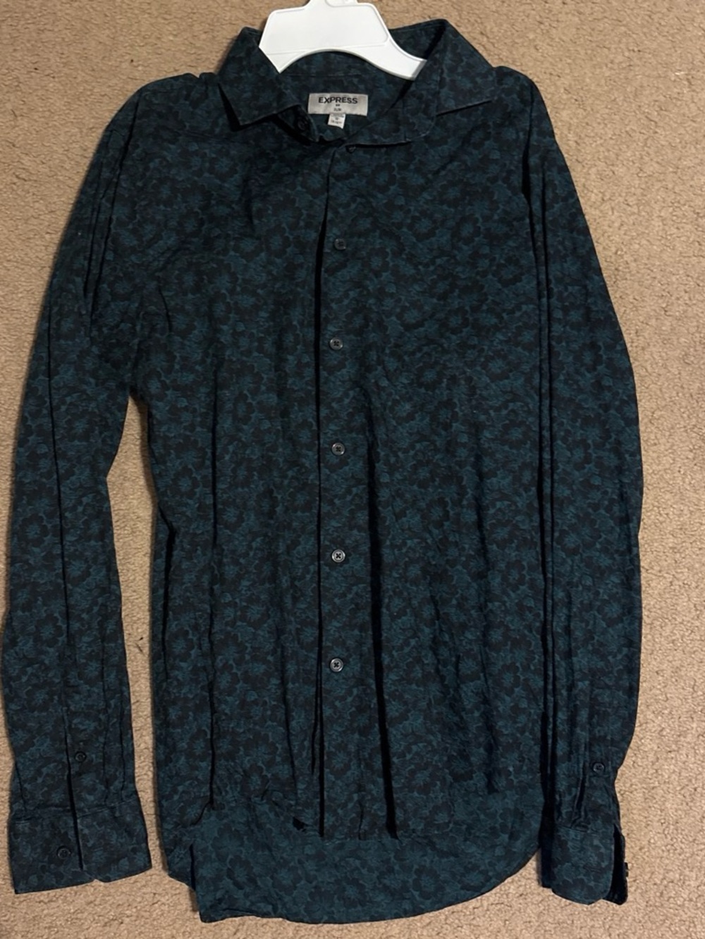Express Slim Fit Floral Shirt
